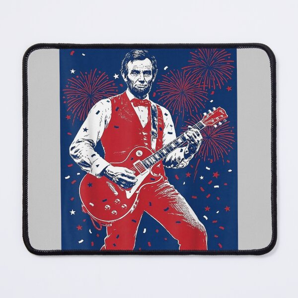 Item preview, Lincoln Playing Guitar Vintage Abraham Lincoln 4th of July designed and sold by KathieFaugh.