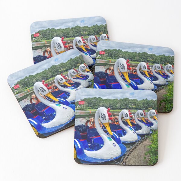 Item preview, Swan Paddle Boats Xuan Huong Lake, Da Lat - Romantic Vietnam | Highland Lake Art designed and sold by Ross.A.Campbell.