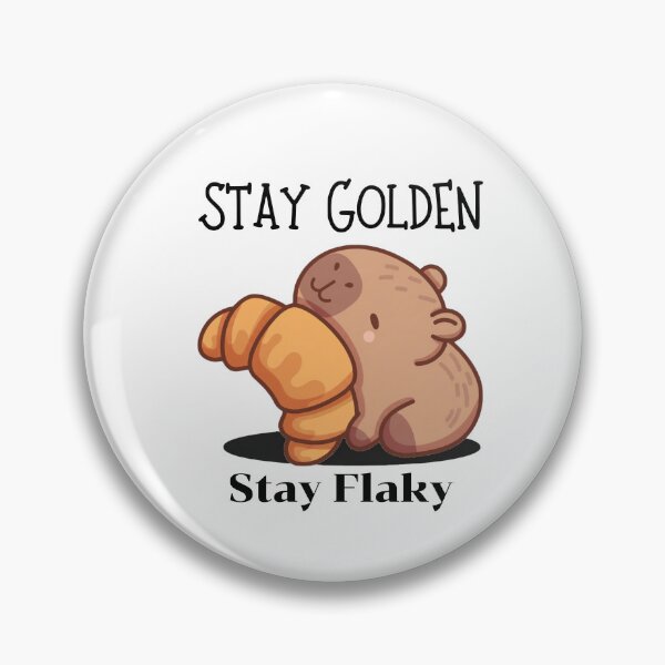 Item preview, Stay Golden Stay Flaky Funny Logo designed and sold by logowannawear.