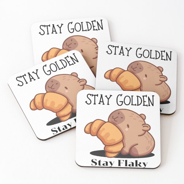 Item preview, Stay Golden Stay Flaky Funny Logo designed and sold by logowannawear.