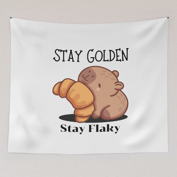 Item preview, Stay Golden Stay Flaky Funny Logo designed and sold by logowannawear.
