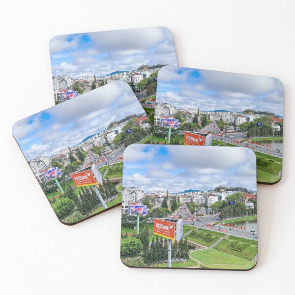Item preview, Da Lat City Aerial View - The City of Eternal Spring | Vietnam Highland Skyline Art designed and sold by Ross.A.Campbell.