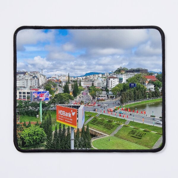 Item preview, Da Lat City Aerial View - The City of Eternal Spring | Vietnam Highland Skyline Art designed and sold by Ross.A.Campbell.