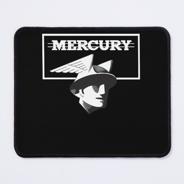 Item preview, Flathead Ford V8 Mercury emblem - white print designed and sold by Box-37.