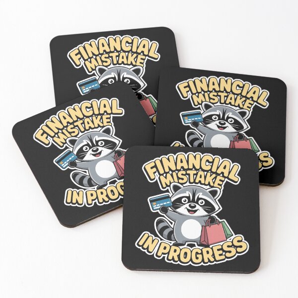 Item preview, Financial Mistake In Progress Funny Raccoon Meme Design designed and sold by PROPera-design.