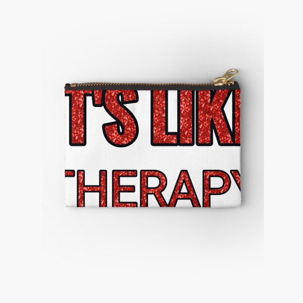 Item preview, Poker It'S Like Therapy But Cheaper And Better Red Rhinestone designed and sold by TheIconSmith.