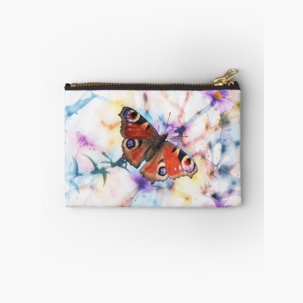 Item preview, Red Butterfly with Watercolor Background designed and sold by tomorrowsart.