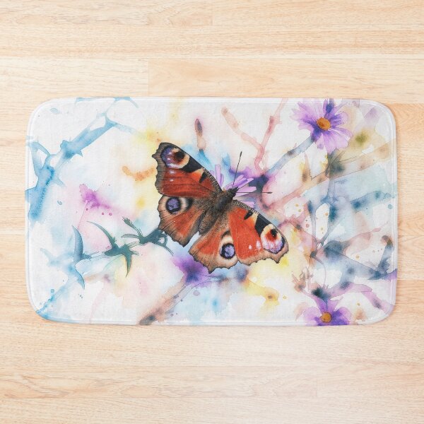 Item preview, Red Butterfly with Watercolor Background designed and sold by tomorrowsart.