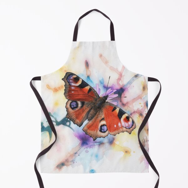 Item preview, Red Butterfly with Watercolor Background designed and sold by tomorrowsart.