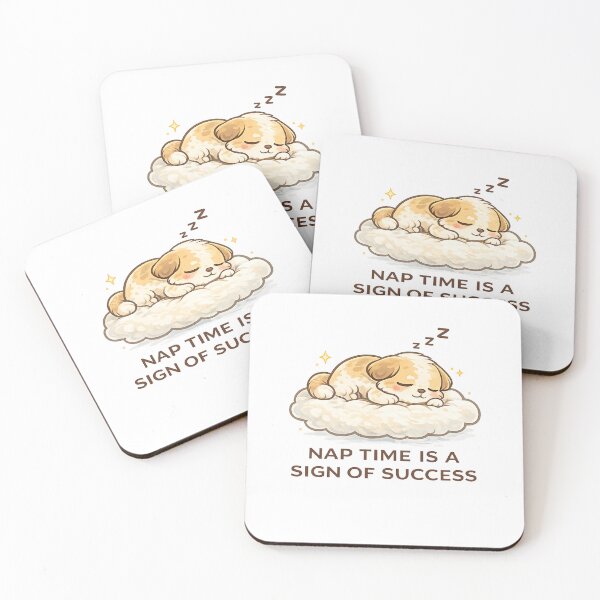 Item preview, Nap Time Is A Sign Of Success Cute Dog Kawaii T-Shirt Design designed and sold by Cute-Corne.
