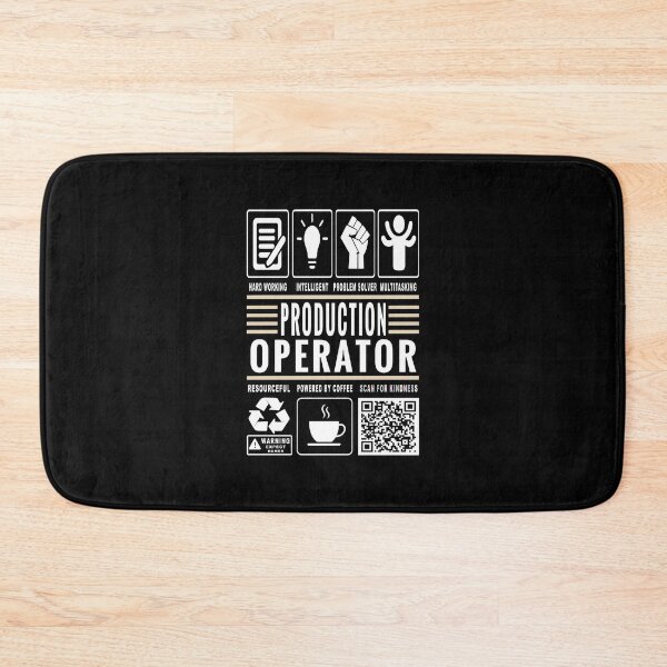 Item preview, Funny Production Operator Job Description Icons QR Code designed and sold by MerchMaxxing.