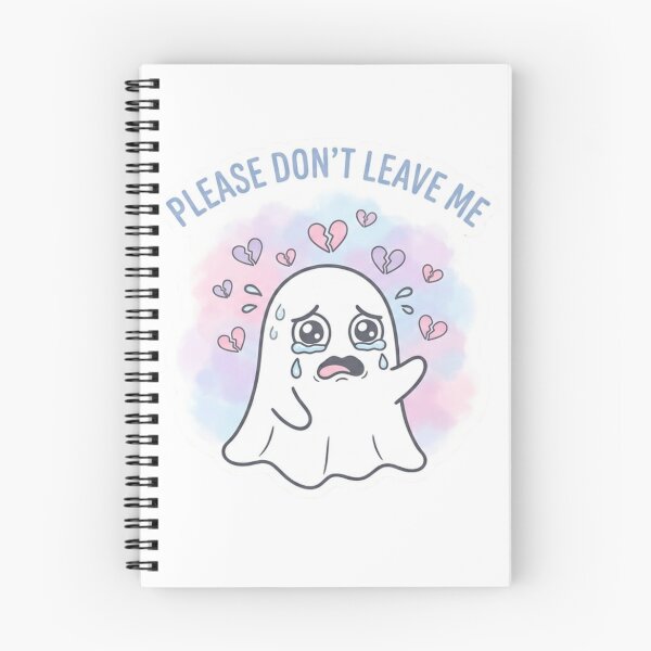 Item preview, Please Don’t Leave Me – Lonely Ghost Sticker designed and sold by Elviqus Shop.