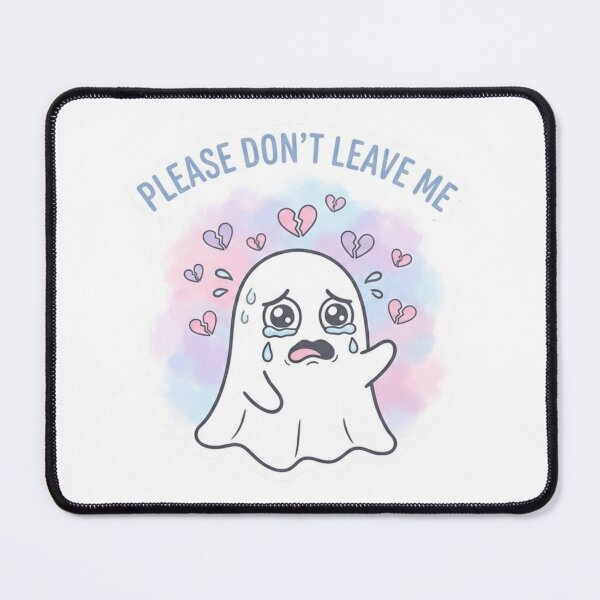 Item preview, Please Don’t Leave Me – Lonely Ghost Sticker designed and sold by Elviqus Shop.