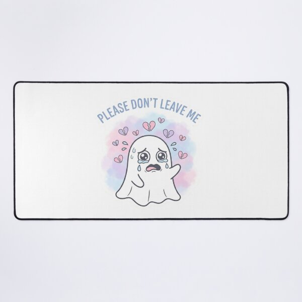 Item preview, Please Don’t Leave Me – Lonely Ghost Sticker designed and sold by Elviqus Shop.