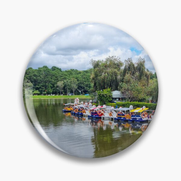 Item preview, Xuan Huong Lake, Da Lat, Vietnam - Emerald Heart | Serene Mountain Lake Reflection Art designed and sold by Ross.A.Campbell.