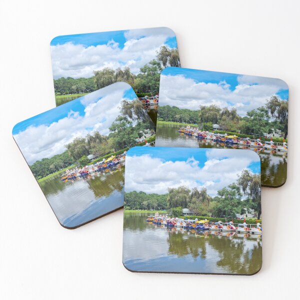 Item preview, Xuan Huong Lake, Da Lat, Vietnam - Emerald Heart | Serene Mountain Lake Reflection Art designed and sold by Ross.A.Campbell.