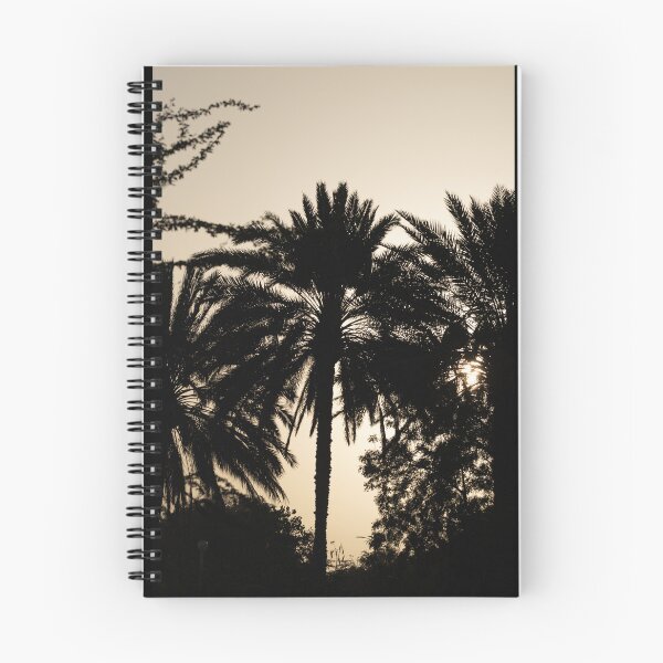 Item preview, Silhouette of Palm Trees Against a Soft Sunset Sky in the United Arab Emirates designed and sold by AbulailArt.