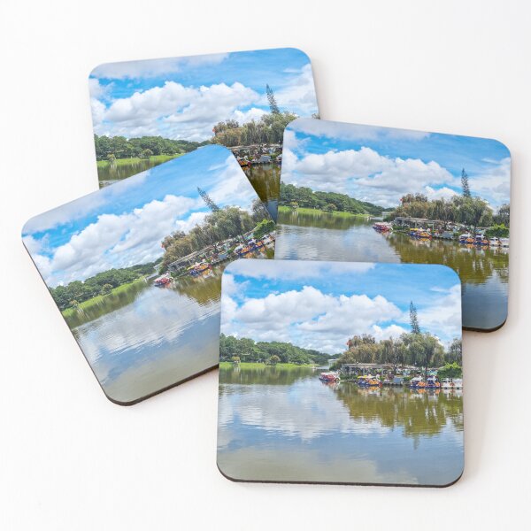 Item preview, Xuan Huong Lake, Da Lat, Vietnam - Emerald Heart | Serene Mountain Lake Reflection Art designed and sold by Ross.A.Campbell.
