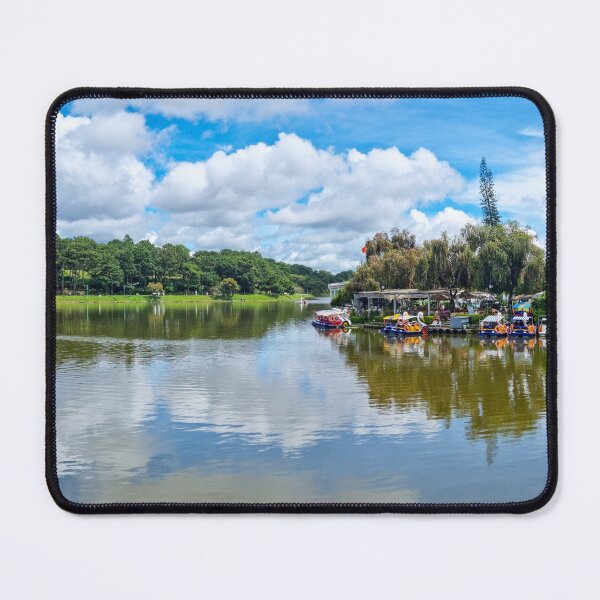 Item preview, Xuan Huong Lake, Da Lat, Vietnam - Emerald Heart | Serene Mountain Lake Reflection Art designed and sold by Ross.A.Campbell.