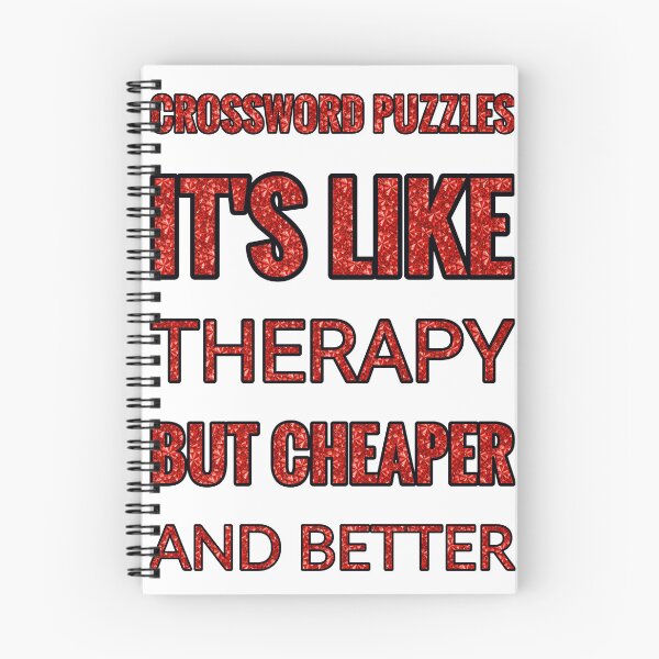 Item preview, Crossword Puzzles It'S Like Therapy But Cheaper And Better Red Rhinestone designed and sold by TheIconSmith.