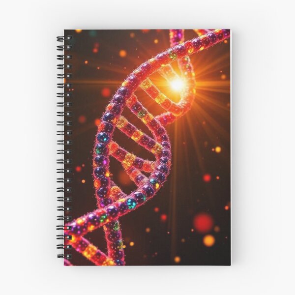 Item preview, Luminous DNA strand in space with bright orbs designed and sold by RAISC.