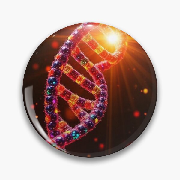 Item preview, Luminous DNA strand in space with bright orbs designed and sold by RAISC.