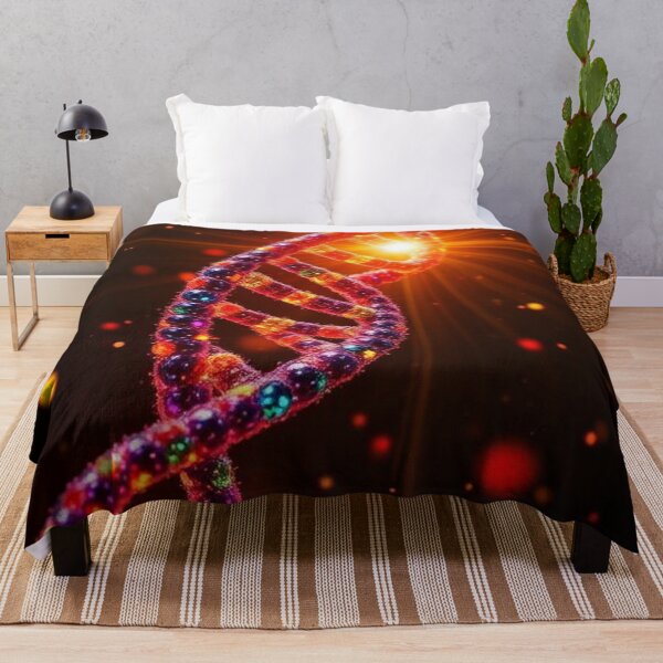 Item preview, Luminous DNA strand in space with bright orbs designed and sold by RAISC.