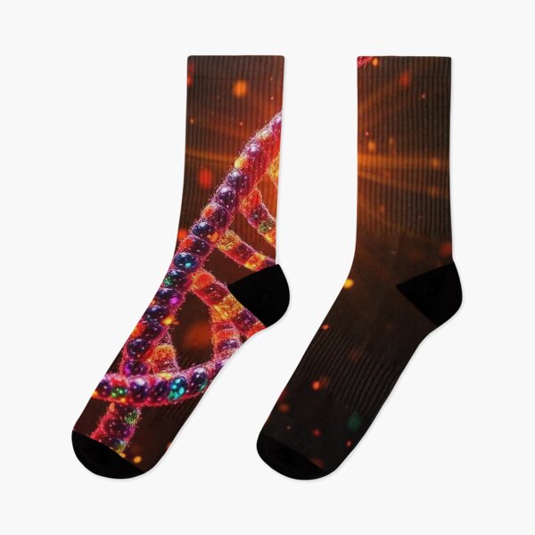 Item preview, Luminous DNA strand in space with bright orbs designed and sold by RAISC.