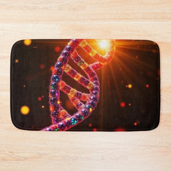 Item preview, Luminous DNA strand in space with bright orbs designed and sold by RAISC.