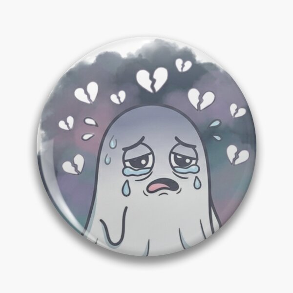 Item preview, Existing Is Exhausting – Burnout Ghost Sticker designed and sold by Elviqus Shop.