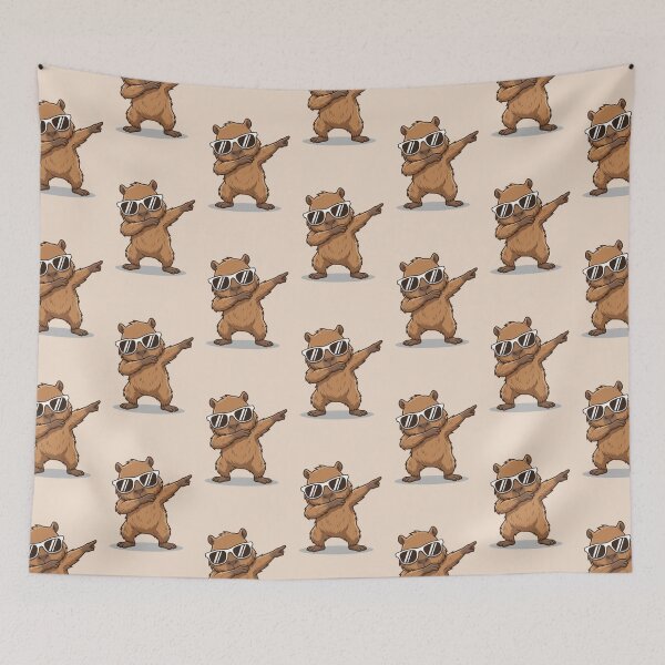 Item preview, Dabbing Capybara – Funny Meme Animal Art designed and sold by Dogandesighn.