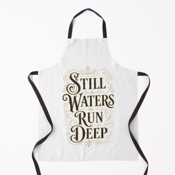 Item preview, Still Waters Run Deep Vintage Victorian Typography Tee Sticker Paddle Board Lake Gift designed and sold by sharifex.