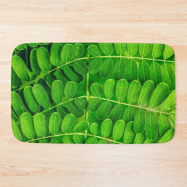 Item preview, Detailed Close-up of Symmetrical Green Pinnate Leaves Showing Intricate Vein Patterns designed and sold by AbulailArt.