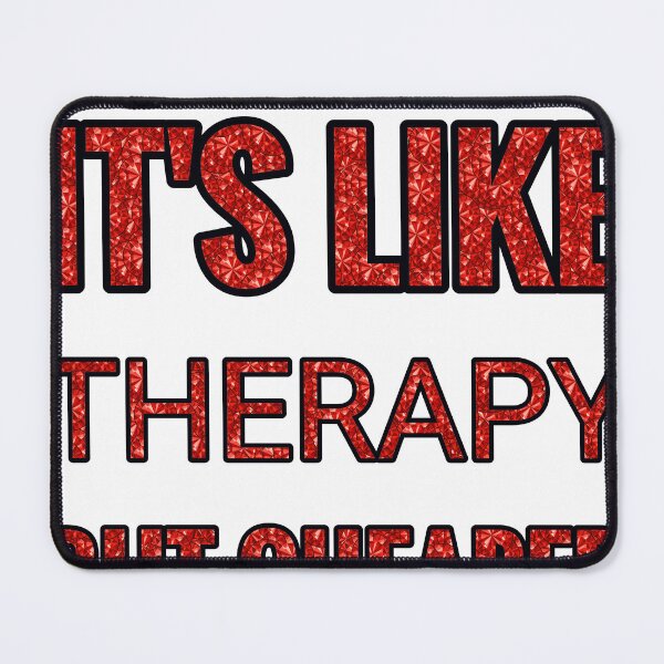 Item preview, Checkers It'S Like Therapy But Cheaper And Better Red Rhinestone designed and sold by TheIconSmith.
