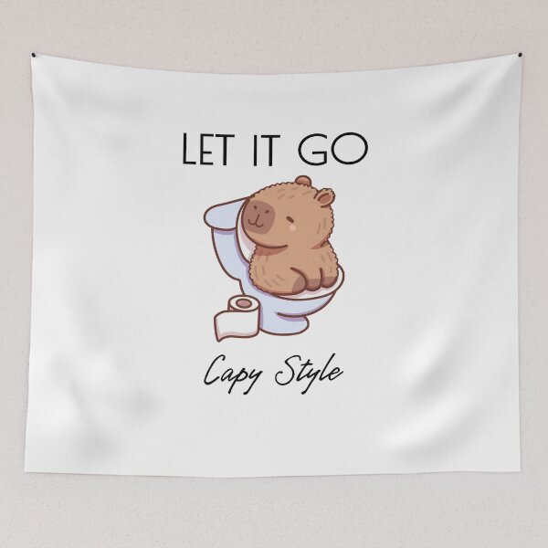 Item preview, Let It Go Capy Style Funny Logo designed and sold by logowannawear.