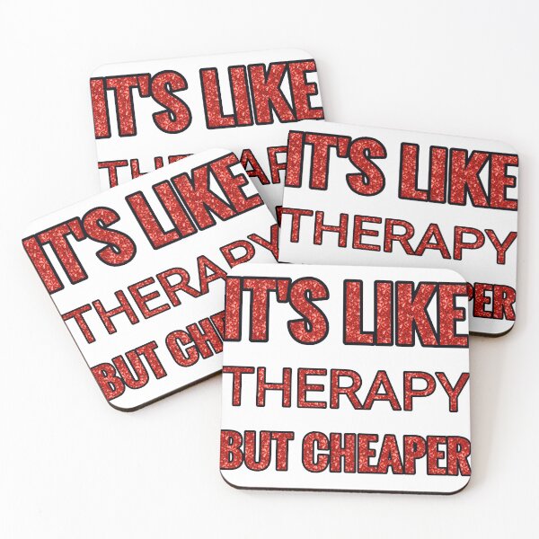 Item preview, Other Board Games It'S Like Therapy But Cheaper And Better Red Rhinestone designed and sold by TheIconSmith.