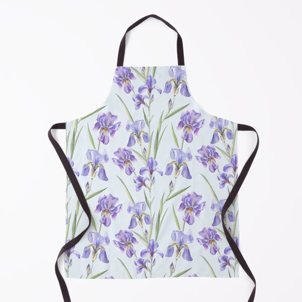 Item preview, Beautiful Irises on Sky-Blue designed and sold by Flowersforbear.