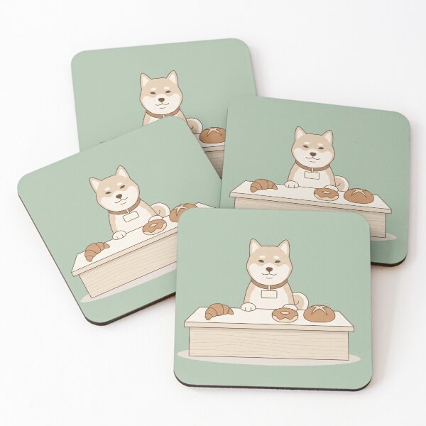 Item preview, Cute Bakery Dog Cashier Illustration designed and sold by Omni Craft .