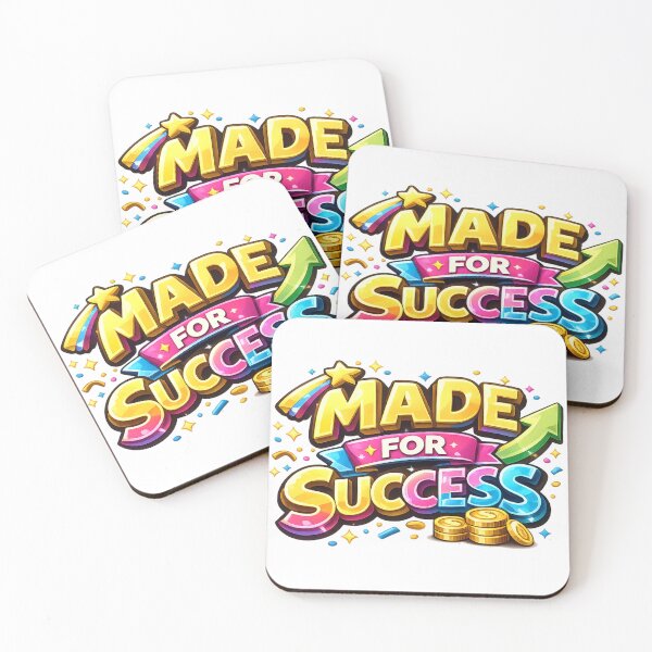 Item preview, Made for Success Born to Win Self Belief Typography Design designed and sold by Bamimu Merch.
