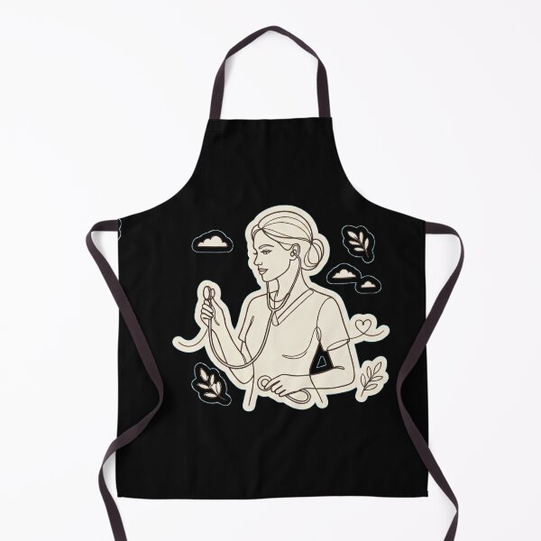 Item preview, Soft Heart Strong Hands – Aesthetic Nurse Line Art designed and sold by Omni Craft .