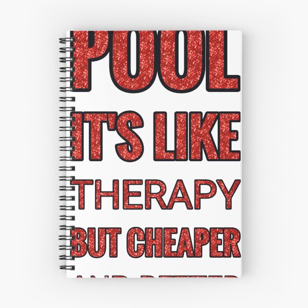 Item preview, Pool It'S Like Therapy But Cheaper And Better Red Rhinestone designed and sold by TheIconSmith.