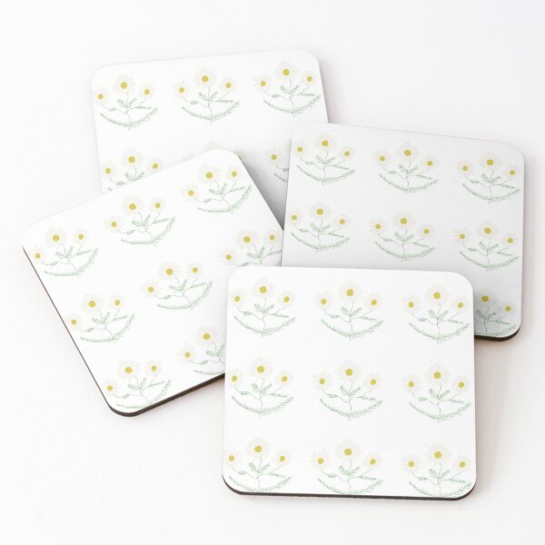 Item preview, White Chamomile Herbal Pattern designed and sold by Kazewalk.