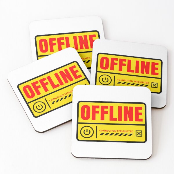 Item preview, OFFLINE Connection Terminated Cyber Warning Sticker designed and sold by Ermicioi.