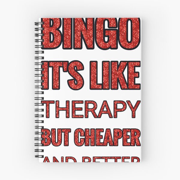 Item preview, Bingo It'S Like Therapy But Cheaper And Better Red Rhinestone designed and sold by TheIconSmith.