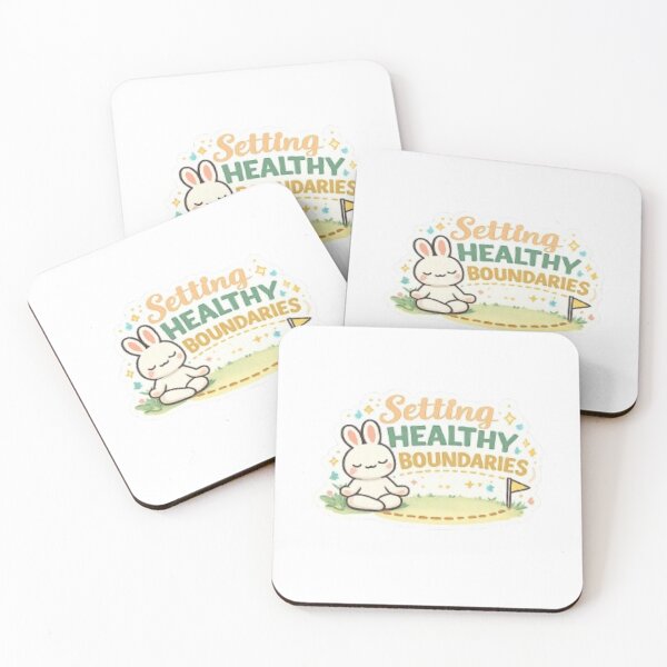 Item preview, Setting Healthy Boundaries Sticker – Self Love Mental Health Quote, Calm Aesthetic Design designed and sold by Jyotisima8929.