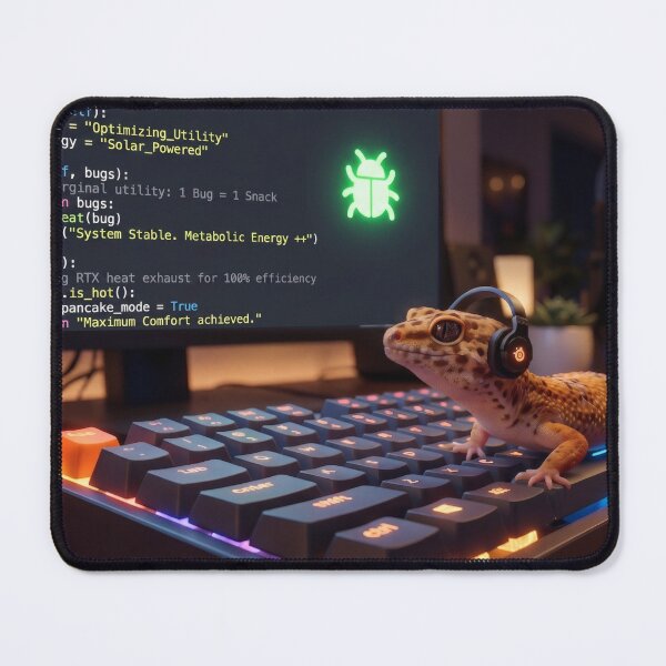 Item preview, Leopard Gecko Software Engineer at Work designed and sold by Omni Craft .