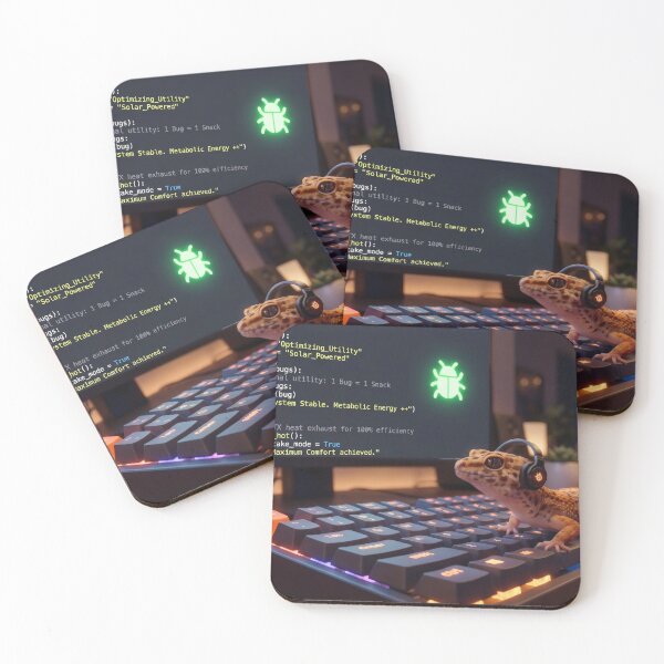 Item preview, Leopard Gecko Software Engineer at Work designed and sold by Omni Craft .