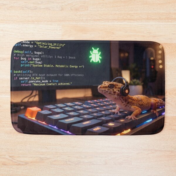 Item preview, Leopard Gecko Software Engineer at Work designed and sold by Omni Craft .