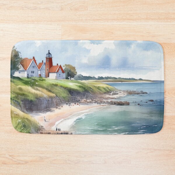 Item preview, Watercolor painting of the coast of Denmark designed and sold by PrintableTravel.