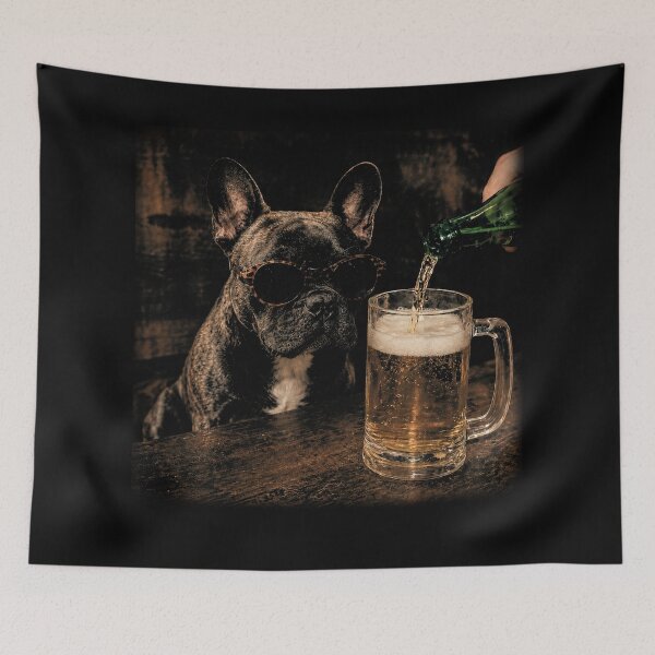 Item preview, French Bulldog Beer Funny Dog Meme designed and sold by will freed18.